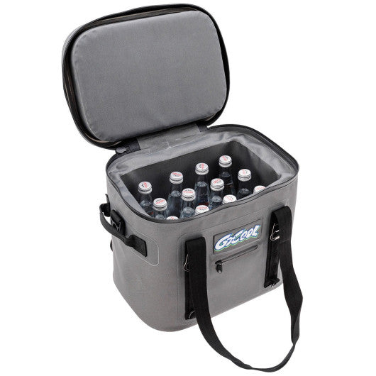 Costway 24-Can Soft Cooler Water-Resistant Leakproof Insulated Lunch Bag