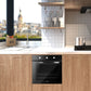 Costway 24" Electric Built-in Single Wall Oven 220V Buttons Control