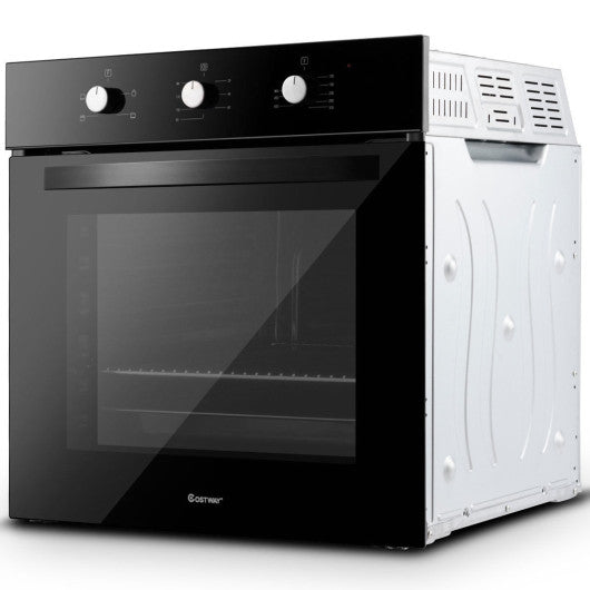 Costway 24" Electric Built-in Single Wall Oven 220V Buttons Control