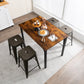 Costway 24" Gun Set of 4 Tolix Style Counter Height Barstool Stackable Chair