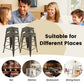 Costway 24" Gun Set of 4 Tolix Style Counter Height Barstool Stackable Chair