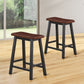 Costway 24" Height Set of 2 Coffee Home Kitchen Dining Room Bar Stools