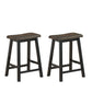Costway 24" Height Set of 2 Gray Home Kitchen Dining Room Bar Stools