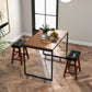 Costway 24" Set of 2 Modern Backless Bar Stools with Padded Cushion