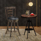 Costway 24" Swivel Counter Height Upholstered Seat Dining Stool