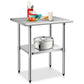 Costway 24" x 30" Stainless Steel Commercial Kitchen Work Prep Table