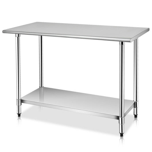 Costway 24" x 48" Restaurant Stainless Steel Work Prep Table