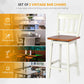 Costway 24.5" White Set of 2 Swivel Bar Stools with 360° Swiveling