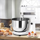 Costway 250W 5-Speed Stand Mixer w/ Dough Hooks Beaters and Stainless Steel Bowl