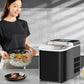 Costway 26 lbs Black Countertop LCD Display Ice Maker with Ice Scoop