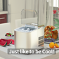 Costway 26 lbs Countertop LCD Display Ice Maker with Ice Scoop