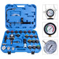 Costway 28 Pieces Pressure Tester Vacuum-Type Cooling System Refill Kit