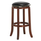 Costway 29" Bistro Leather Padded Backless Swivel Bar Stool
