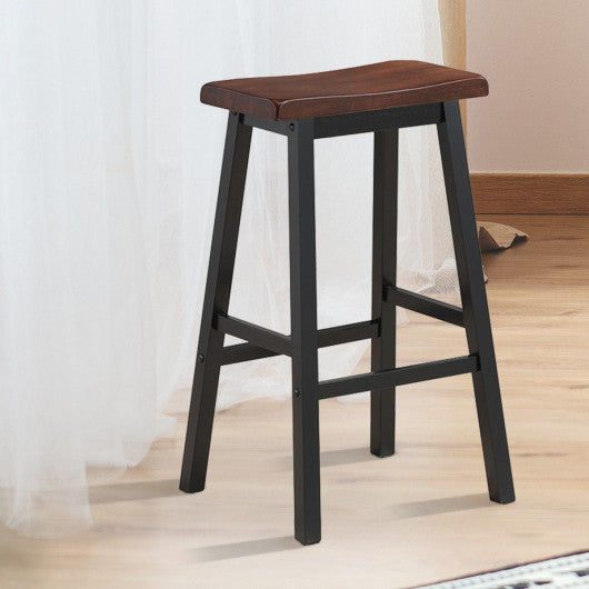 Costway 29" H Coffee Bar Stools Pub Chair Set of 2 Dining Room