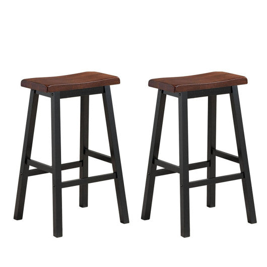 Costway 29" H Coffee Bar Stools Pub Chair Set of 2 Dining Room