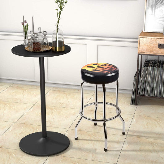 Costway 29'' Height Round Counter Flame Bar Stools