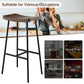 Costway 29'' Industrial Saddle Bar Stool with Metal Legs