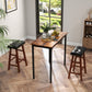 Costway 29" Set of 2 Modern Backless Bar Stools with Padded Cushion