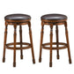 Costway 29" Set of 2 Swivel Leather Padded Dining Bar Stools