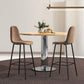 Costway 29.5" Set of 2 Brown High Back Bar Stools
