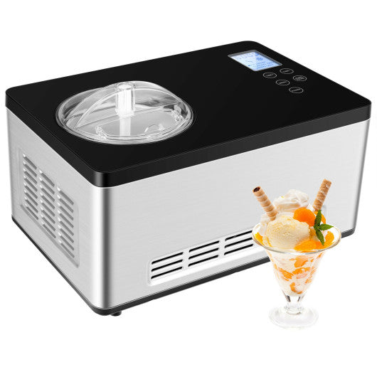 Costway 2.1 Quart Ice Cream Maker with LCD Timer Control