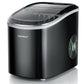 Costway 2.2 L Black Portable Ice Cube Maker with Bullet Shaped Ice Cube