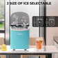 Costway 2.2 L Blue Portable Ice Cube Maker with Bullet Shaped Ice Cube