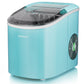Costway 2.2 L Blue Portable Ice Cube Maker with Bullet Shaped Ice Cube