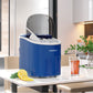 Costway 2.2 L Navy Portable Ice Cube Maker with Bullet Shaped Ice Cube