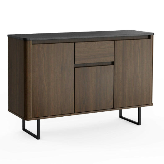 Costway 3-Door Kitchen Buffet Sideboard with Drawer for Living Room Dining Room
