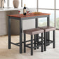 Costway 3 Piece Set Pub Dining Table with Stools