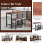 Costway 3 Piece Set Pub Dining Table with Stools