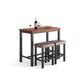 Costway 3 Piece Set Pub Dining Table with Stools
