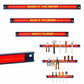 Costway 3 Pieces 8/12/18 Inch Magnetic Tool Holder Bar Organizer Storage Rack Knife Wrench