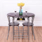 Costway 3 Pieces Brown Bistro Dining Set Table and 2 Chairs