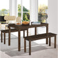 Costway 3 Pieces Coffee Modern Studio Collection Table Dining Set