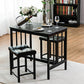 Costway 3 Pieces Modern Counter Height Dining Set Table