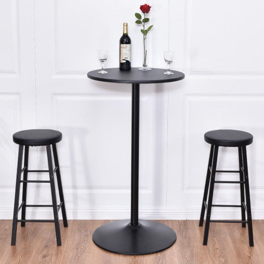 Costway 3 Pieces Round Bar table Set with 2 Stools