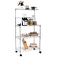 Costway 3-Tier Kitchen Microwave Baker Stand Storage Cart Rack