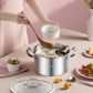 Costway 3 Tier Stainless Steel Steamer Pot with Handle