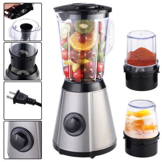 Costway 3 in 1 Electric Blender Mixer Chopper Grinder
