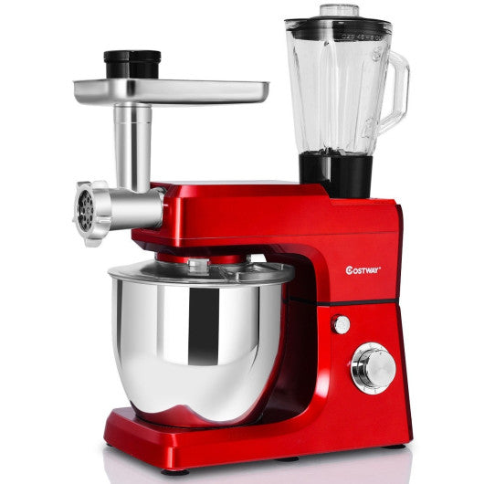 Costway 3-in-1 Upgraded Stand Mixer with 7 qt. Stainless Steel Bowl