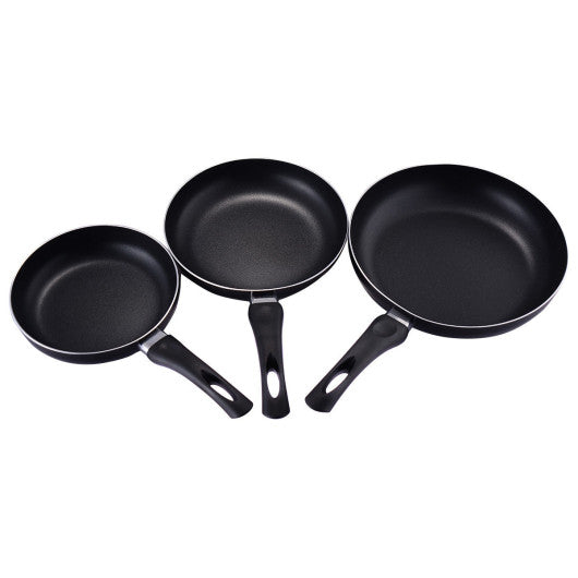 Costway 3 pcs Aluminum Nonstick Frying Pan