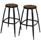 Costway 30" 2 Pieces Industrial Height Bar Stools Set