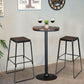 Costway 30" 4 Pieces Backless Industrial Bar Stools Set