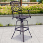 Costway 30" Antique Cast Aluminum Swivel Bar Stool