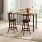 Costway 30" Set of 2 Swivel Bar Stools with Footrest