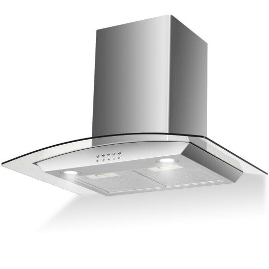 Costway 30" Stainless Mount Kitchen Range Hood with LED Lights