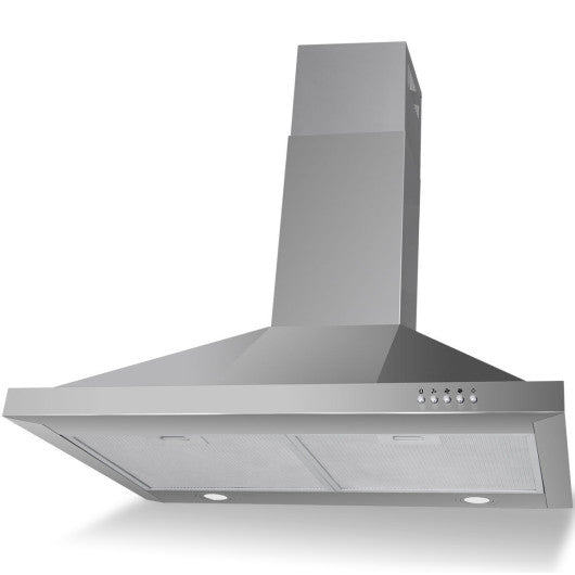Costway 30" Stainless Steel Wall Mount Range Hood with LED Light