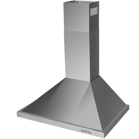 Costway 30" Stainless Steel Wall Mount Range Hood with LED Light